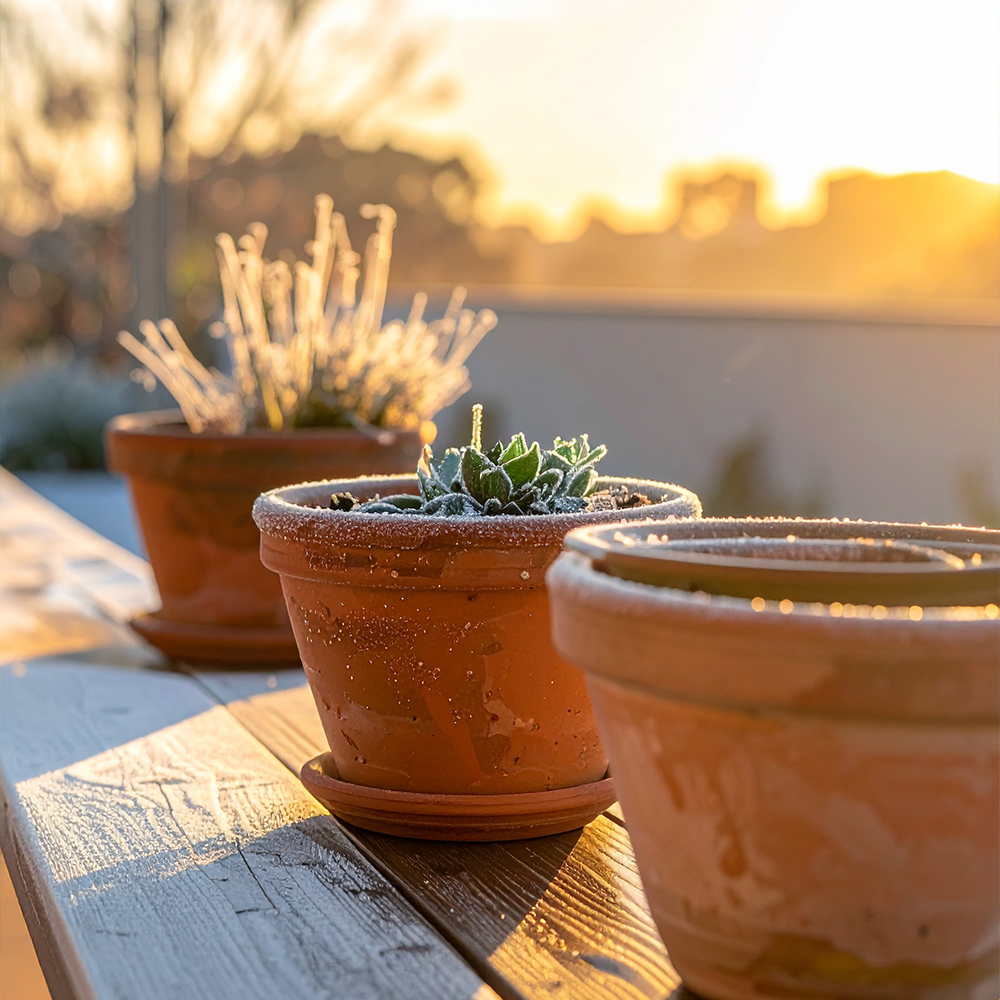 Kübelpflanzen im Winter
