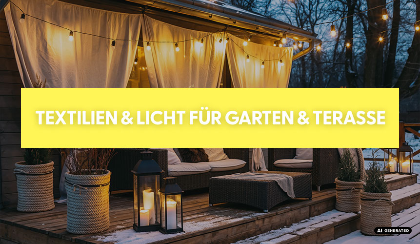 Textilien und Licht für den Außenbereich