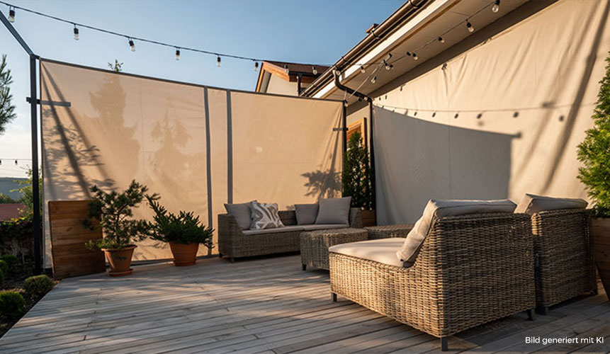 Gemütlich auf Balkon & Terrasse – Wind- und Sichtschutz mit Stil und Funktion