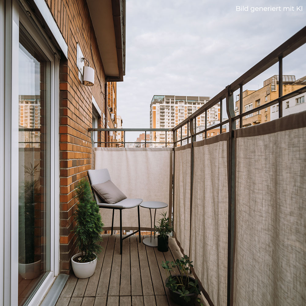 Wind und Sichtschutz für Balkone