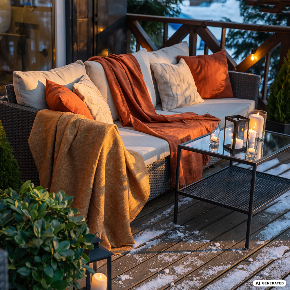 Outdoorstoffe in warmen Faben