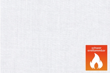 Polyester-Nessel permanent schwer entflammbar - Weiß - 310 cm 