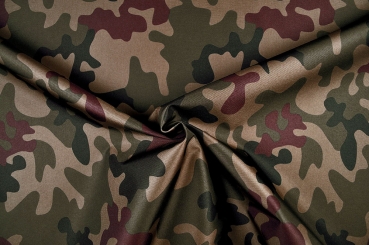 Polyester reißfest - Camouflage Waldtarn 