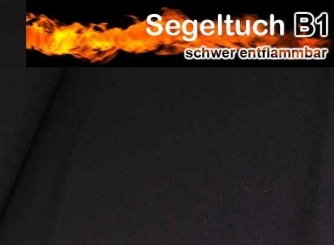 Segeltuch B1 - 220 cm - Schwarz 