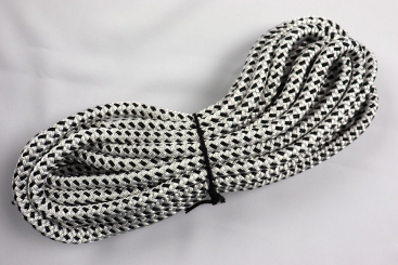 Tau - Schwarz/Weiß - Durchmesser 12 mm - 6 m 