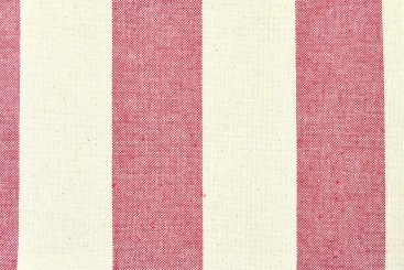 Fertig-Segeltuch Nature - Rechteck - a: 144 x b: 153 cm - Blockstreifen Rot 