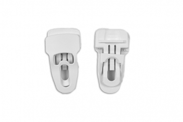 4 Stk. Klemm-Ösen - Größe M - Weiß 