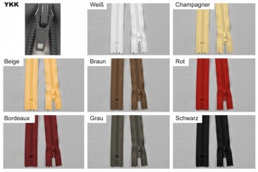 YKK-Kunststoff-Reißverschluss - nicht teilbar - 40 cm 