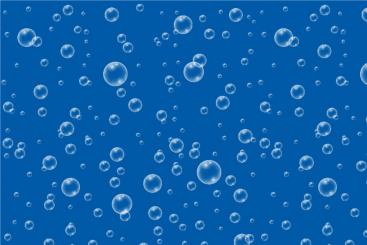 Outdoorstoff - Luftblasen Blau