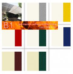 PVC-Markisenstoff Deluxe B1 - Blockstreifen - 180 cm 