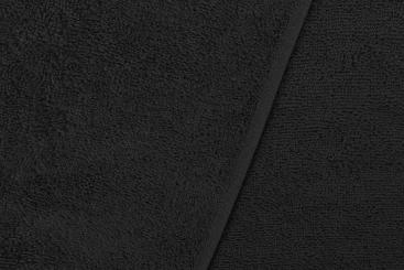 Premium-Frottee - gesäumt Schwarz