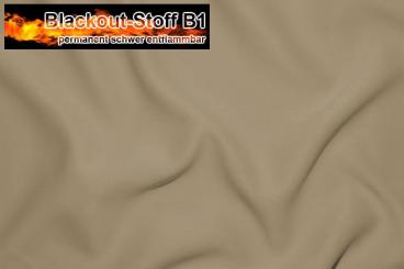 Blackout permanent schwer entflammbar Beige