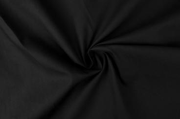 Baumwollstoff - schwer entflammbar B1 - 300 cm Schwarz