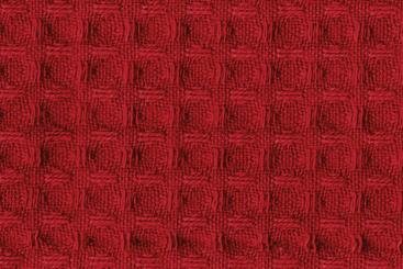 Baumwoll Waffel-Piqué - Uni Rot