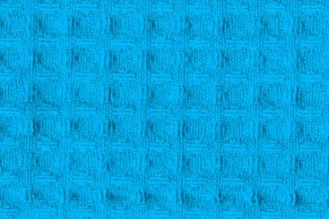 Baumwoll Waffel-Piqué - Uni Türkis