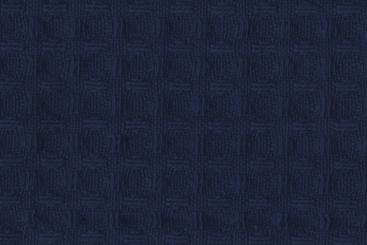 Baumwoll Waffel-Piqué - Uni Nachtblau