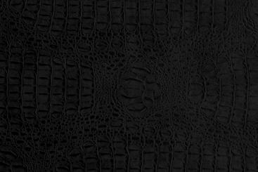 Krokodilleder Imitat - Deluxe Schwarz