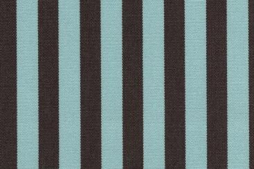 Markise Spain Summer - fein gestreift Hellblau/Dunkelbraun