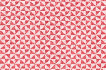 Markisen- und Outdoorstoff - Hailey Koralle/Weiss