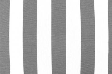 Markisenstoff Spain Summer - 160 cm - Blockstreifen Grau Bockstreifen