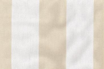 Möbelstoff Außenbereich - Teflonbeschichtung - Blockstreifen Beige/Wollweiß