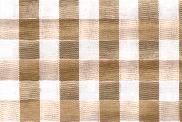 Outdoor-Stoff - Teflonbeschichtung - Vichykaro Beige