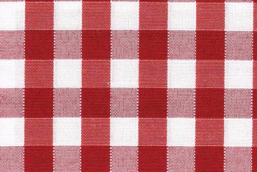 Outdoor-Stoff - Teflonbeschichtung - Vichykaro Rot