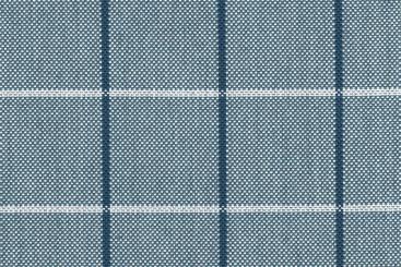 Outdoor-Stoff kariert - Spain Summer Blau/Hellgrau