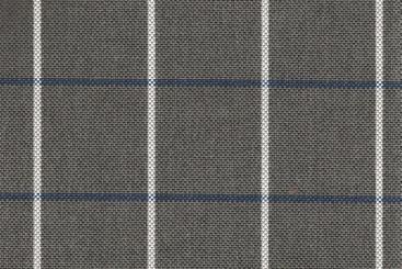 Outdoor-Stoff kariert - Spain Summer Anthrazit/Blau