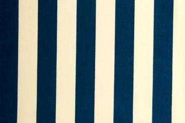 Segeltuch gestreift 2,5 cm - 145 cm Nachtblau-Natur
