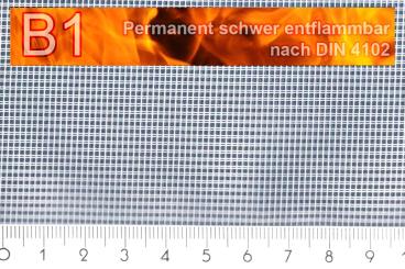 Moskitonetz mit Bleiband - permanent schwer entflammbar - 300 cm - Weiß 