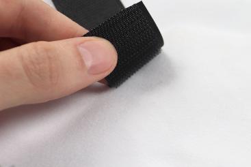 Klett-Velours - B1 - 160 cm - Weiß 