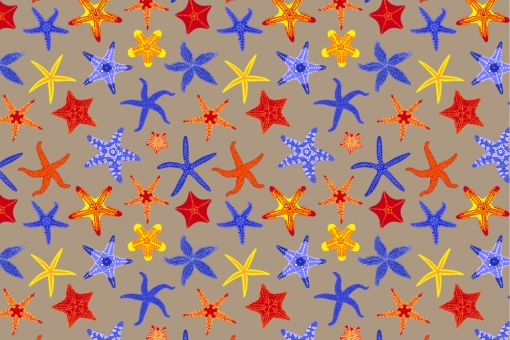 Outdoorstoff - Seesterne Sand