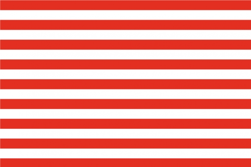 Outdoor-Stoff - Querstreifen 7 cm Rot