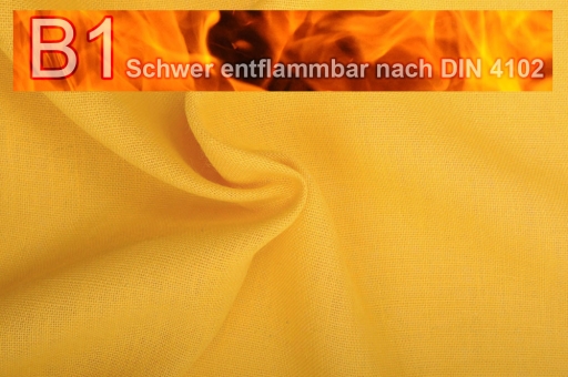 Sackleinen Jute B1 farbig 130 cm Gelb