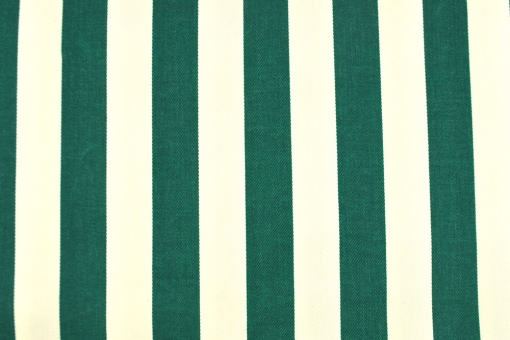 Segeltuch gestreift 2,5 cm - 145 cm Grün-Natur