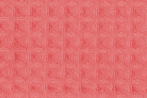Baumwoll Waffel-Piqué - Uni Koralle