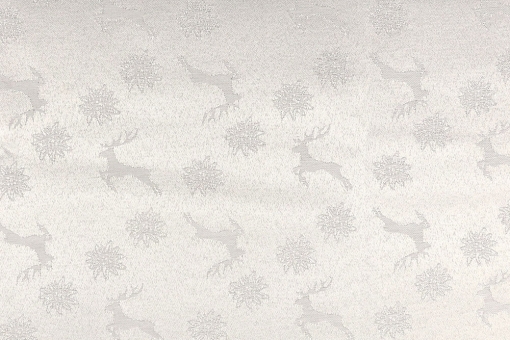 Damast Landhaus - Hirsch im Edelweiß 