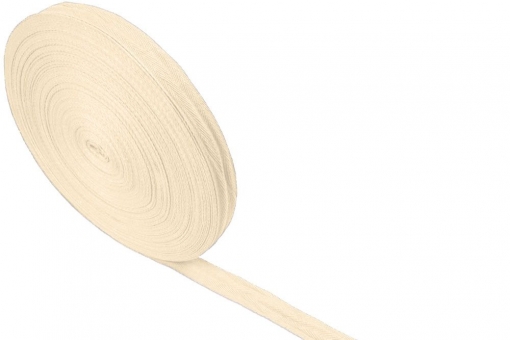 Baumwoll-Verstärkungsband - Fischgrat-Köper - 2,5 cm - Meterware Creme