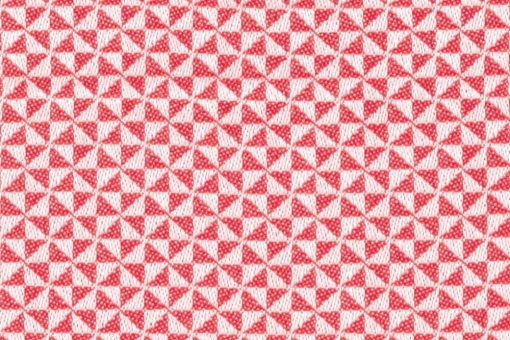 Markisen- und Outdoorstoff - Hailey Koralle/Weiss