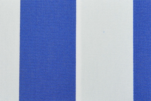 Markisenstoff 140 cm - Italy Sun - Blockstreifen Royal / Weiß