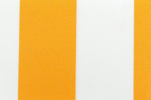 Markisenstoff 140 cm - Italy Sun - Blockstreifen Gelb / Weiß