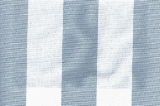 Möbelstoff Außenbereich - Teflonbeschichtung - Blockstreifen Hellgrau/Wollweiß