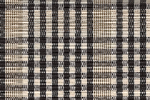 Outdoor-Stoff - Teflonbeschichtung - Glencheck-Karo Braun/Beige