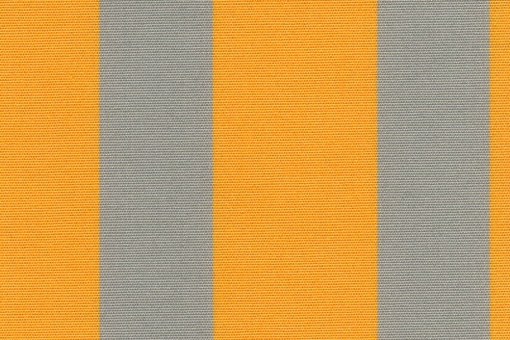 Liegestuhl-Stoff Streifen - gesäumt - 60 cm breit Gelb/Hellgrau