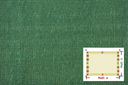 Fertig-Segeltuch Wind-/Sichtschutzgewebe - Rechteck - a: 117 x b: 140 cm 