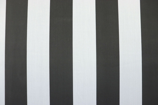 Segeltuch-Stoff - Mallorca Stripes - Grau/Hellgrau 