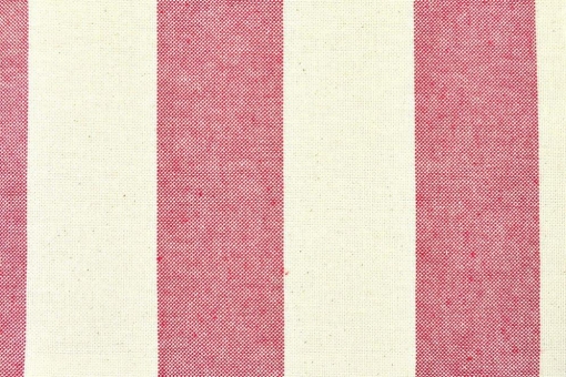 Fertig-Segeltuch Nature - Rechteck - a: 144 x b: 153 cm - Blockstreifen Rot 