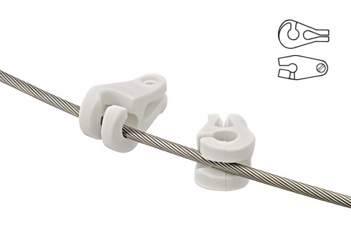 10 Stk. Stagreiter Kunststoff - 3 mm 