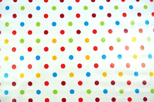 Wachstuchstoff - Bunte Tupfen 